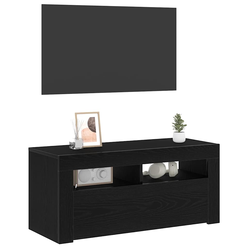 TV Cabinet Black 90 x 39 x 30 cm Engineered wood